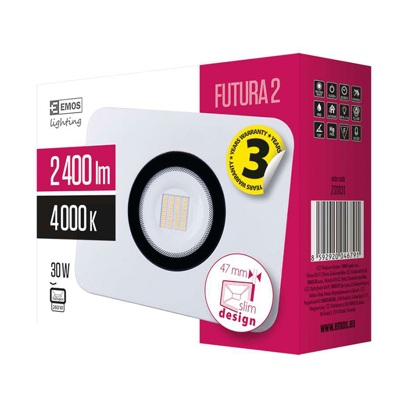 LED PROIECTOR 30W 2700LM 4000K IP65 EMOS