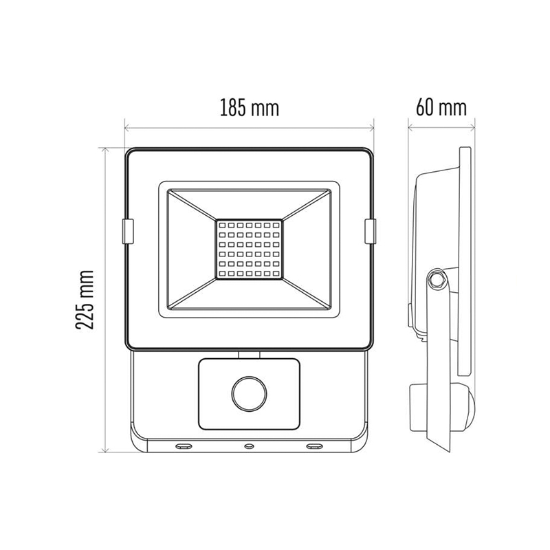 LED PROIECTOR CU SENZOR 30W 4000K HOBBY SLIM EMOS