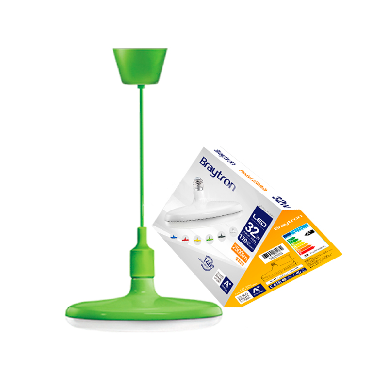 PENDUL CU DULIE E27 1MT VERDE BRAYTRON