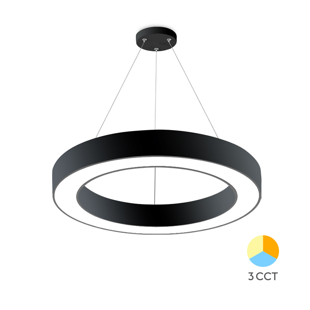 LUSTRA LED SUSPENDATA BLADE-PD NEGRU 45W 3IN1 (3000K-6500K) D600 BRAYTRON