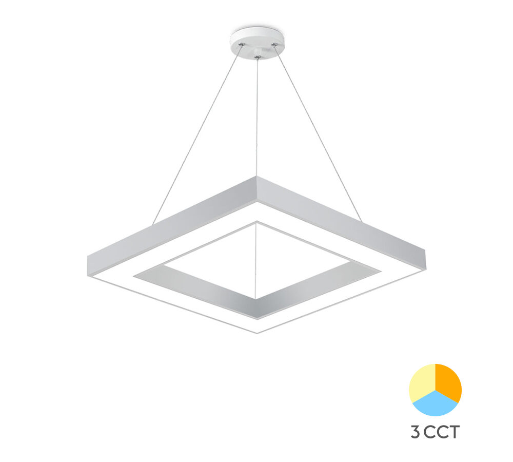 LUSTRA LED SUSPENDATA BLADE-PD ALB 45W 3IN1 (3000K-6500K) 600X600 BRAYTRON
