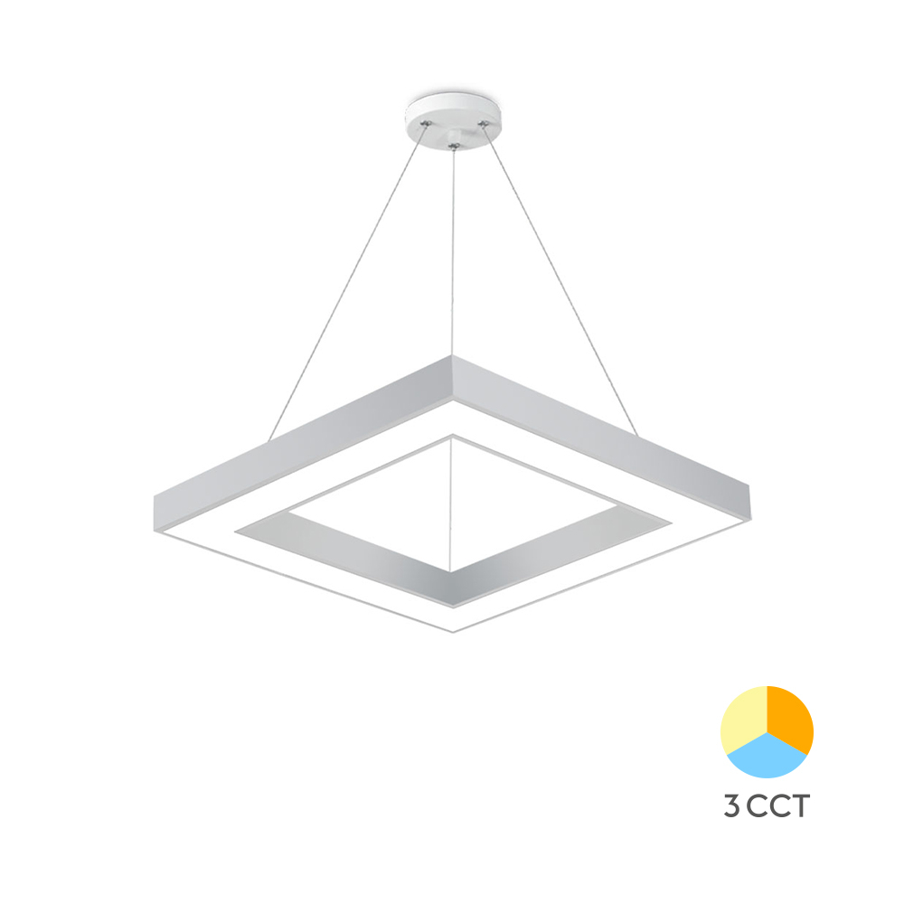 LUSTRA LED SUSPENDATA BLADE-PD ALB 45W 3IN1 (3000K-6500K) 600X600 BRAYTRON