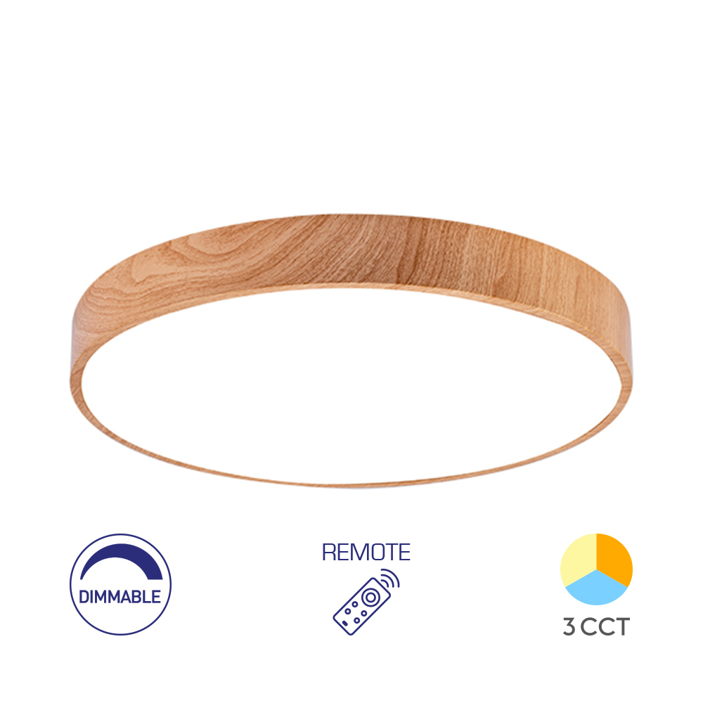 APLICA LED BLADE-SR LEMN 45W DIMABIL CU TELEC. 3 FUNCTII D500 BRAYTRON